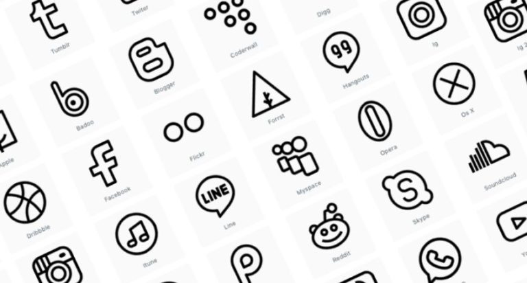 30 Vector Social Icons