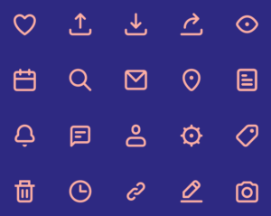 20 Nice Line UI Icons SVG