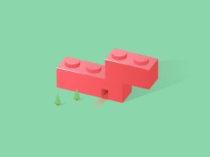 Flat Lego Vector Illustration