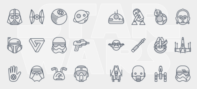 24 Star Wars Icons