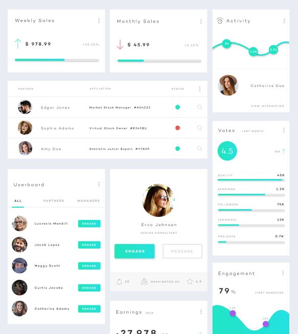 Keiros UI Kit PSD