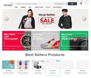 Fashion Online Store UI PSD