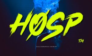 Hosp Script Font