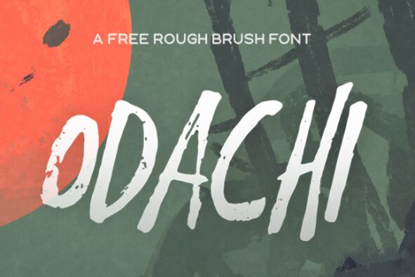 Odachi Brush Font