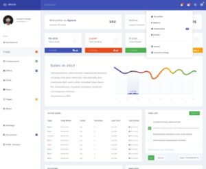 Minimal Perspective Dashboard PSD Template