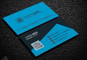 Elegant Corporate Business Card PSD Template (Front+Back)