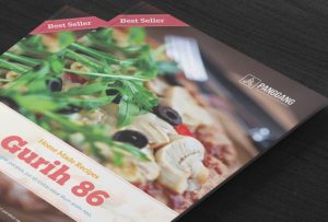 Realistic Cookbook PSD Mockup