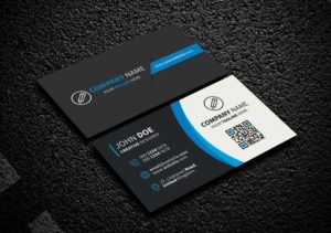 Elegant Dark Corporate Business Card PSD Template