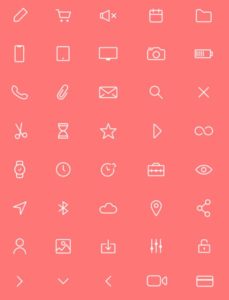 40 Minimal UI Icons (AI+Sketch)