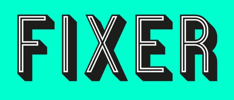 Fixer Multi-layered Font