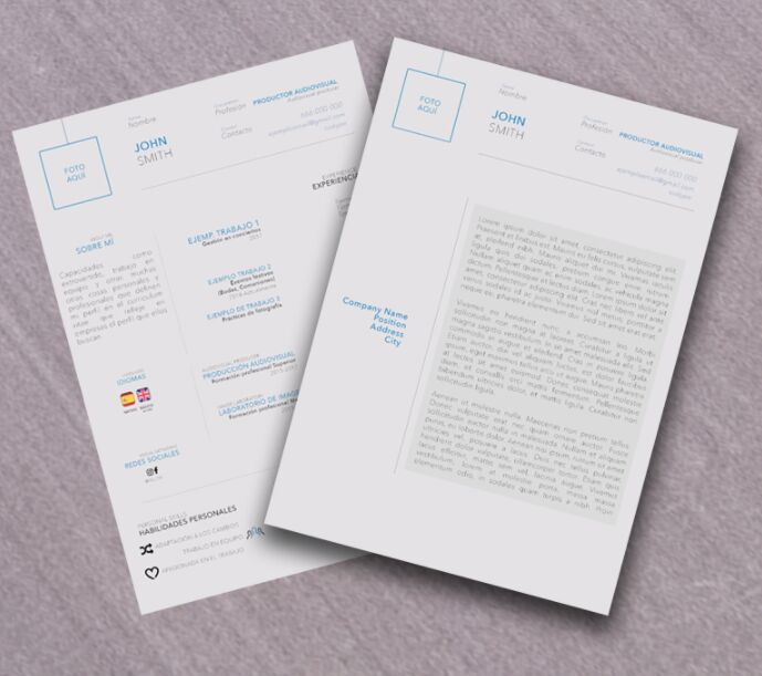 Download Free A4 Size Resume & Cover Letter PSD Mockup - TitanUI