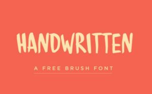 Handwritten Brush Font