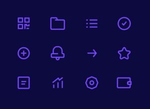 Crypto Wallet Vector Icons