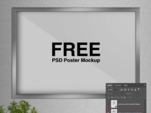 Landscape & Portrait Poster PSD Mockup