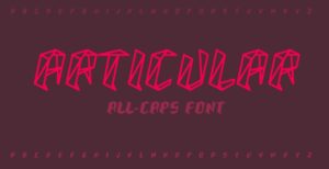 Articular Geometric Font