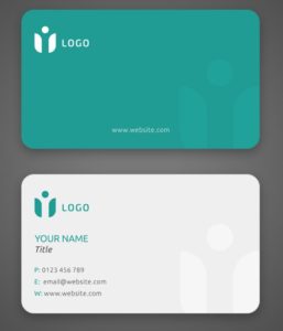 Minimal Clean ECO Business Card Template PSD