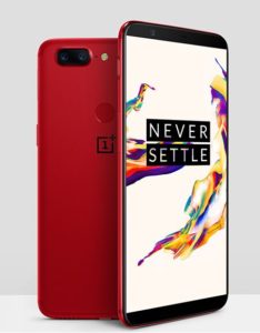 Standing OnePlus 5T PSD Mockup