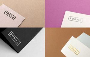 Elegant Paper Logo Mockups PSD