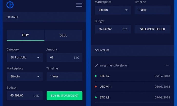 Minimal Clean Cryptocurrency Mobile UI Kit Sketch