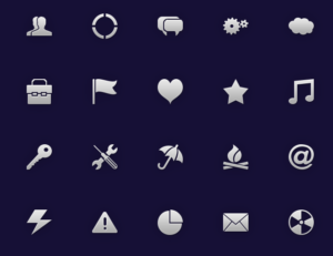 20 Customizable PSD Icons