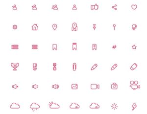 200 Pixel-perfect UI Icons