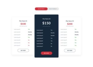 6 Minimal Pricing Table Templates For Sketch