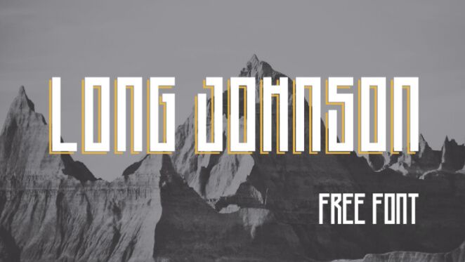 Long Johnson Geomethic Font