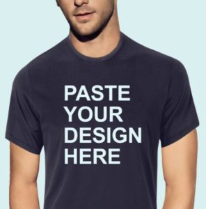 Realitic Men's T-shirt Mockup