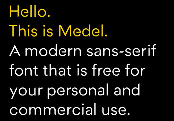 Medel Modern Font