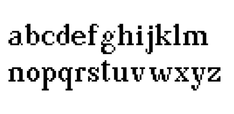 Bodoni Pxl Pixel Font