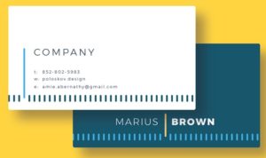 Minimal Creative Horizontal Business Card PSD Template