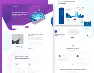 Sellmor Landing Page Template For Sketch