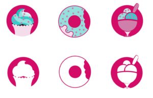 6 Dessert Icons (AI+PNG)