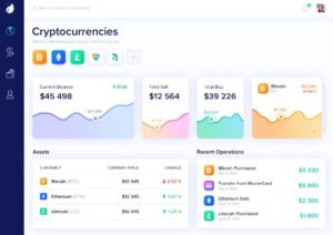 Cryptocurrency Dashboard Sketch Template