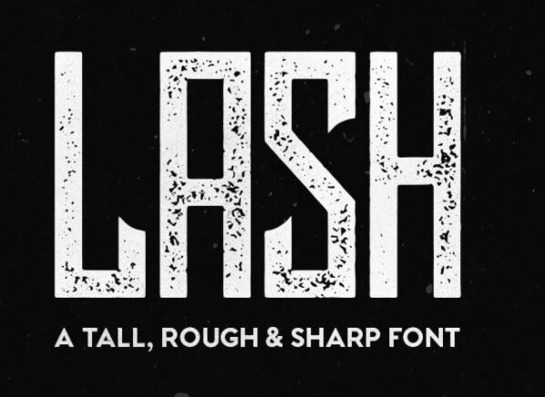 Lash Rough Font