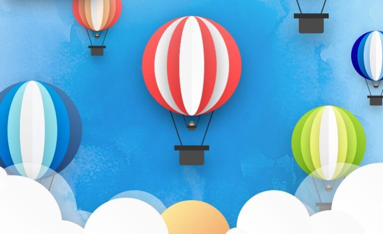 Hot Air Balloon Illustration For Sektch-min