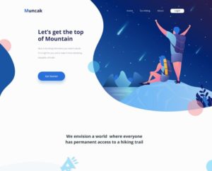 Hiking Landing Page Templates PSD-min