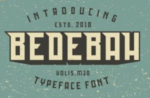 BEDEBAH Font-min