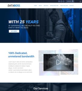 DataBoss Webhosting Website Template PSD-min