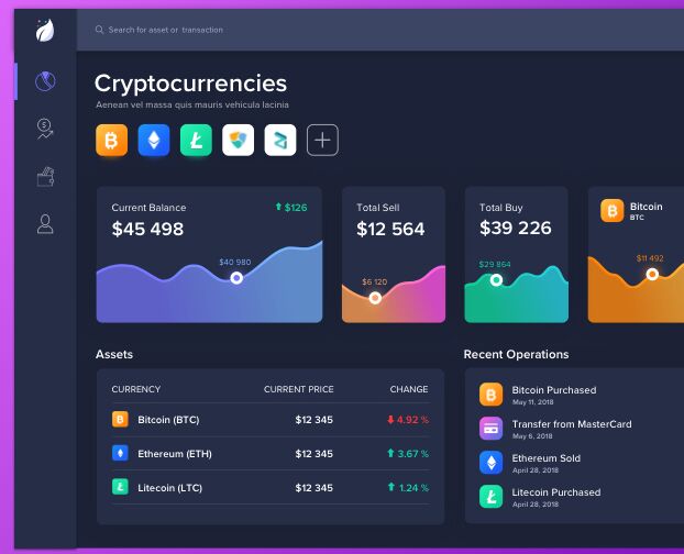 Dark Crypto Dashboard Template Sketch-min