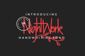 Nightword Handwritten Typeface-min