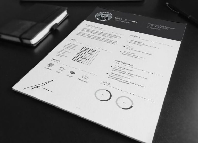 Clean Dark Resume Mockup (AI+PSD)-min