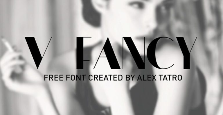 V FANCY Typeface-min