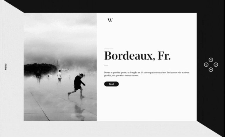 WAGON Minimal B W Web Template PSD-min