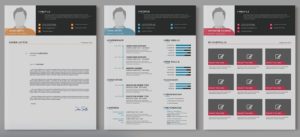 Modern Resume Templates In 3 Colors-min