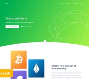 Crypto Landing Page Sketch Template-min