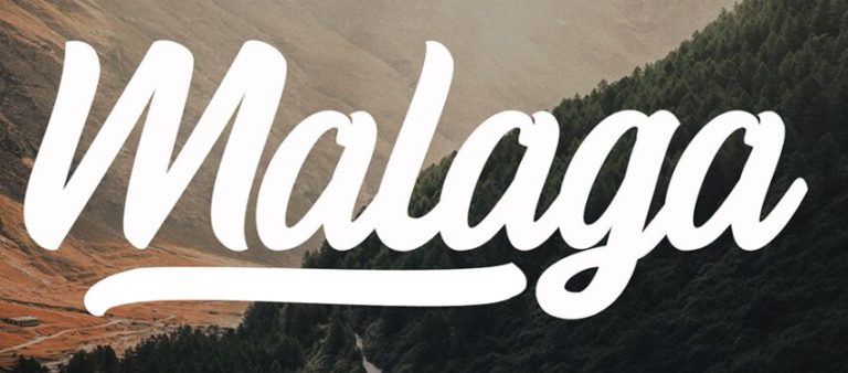 Malaga Handwritten Lettering Font-min