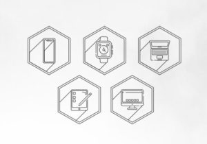 5 Apple Device Vector Icons