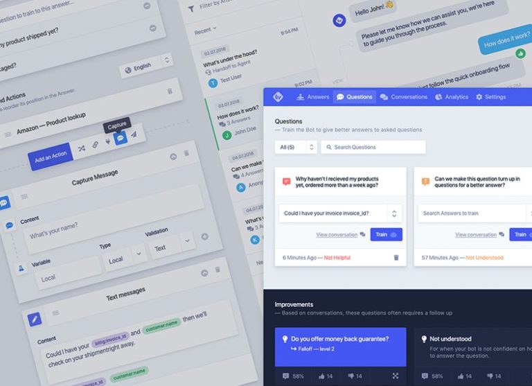 Modern Chatbot UI Kit For XD-min