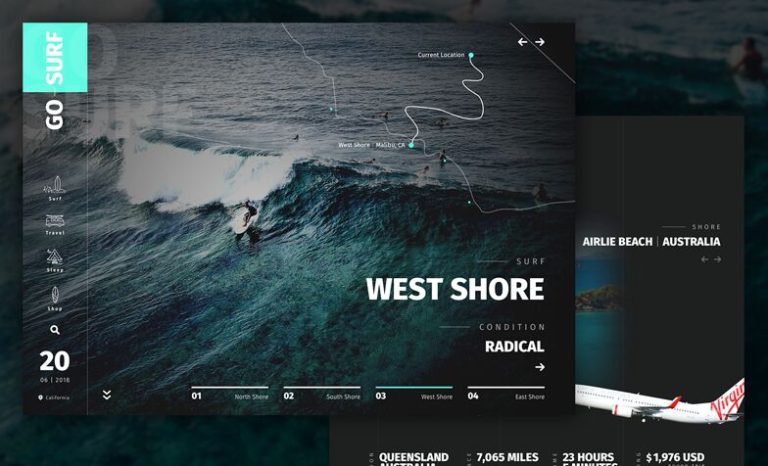 Surf Online Store Template For Sketch